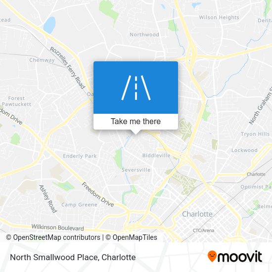 North Smallwood Place map