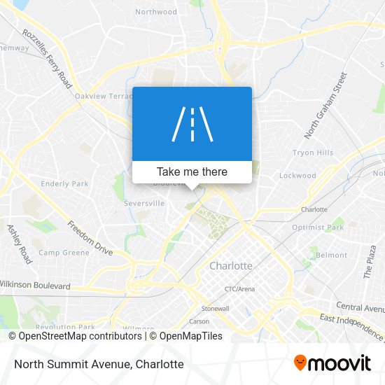North Summit Avenue map