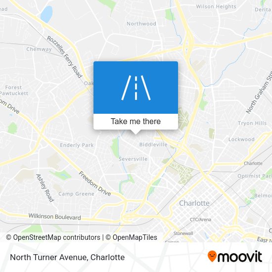 North Turner Avenue map