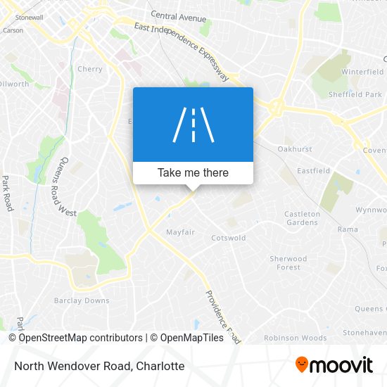 Mapa de North Wendover Road