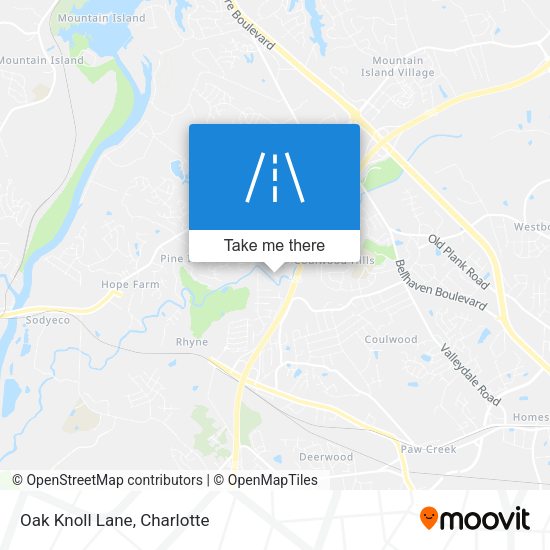 Mapa de Oak Knoll Lane