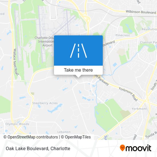 Mapa de Oak Lake Boulevard