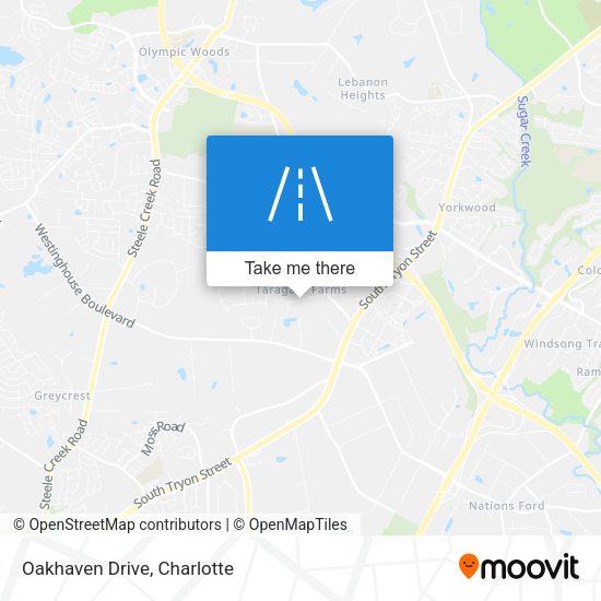 Mapa de Oakhaven Drive