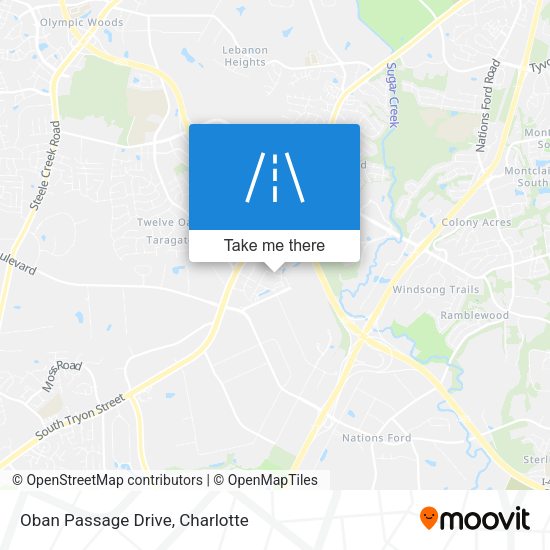 Oban Passage Drive map
