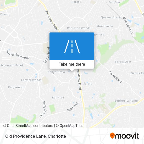Old Providence Lane map