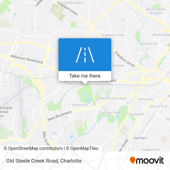 Mapa de Old Steele Creek Road
