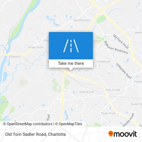 Old Tom Sadler Road map