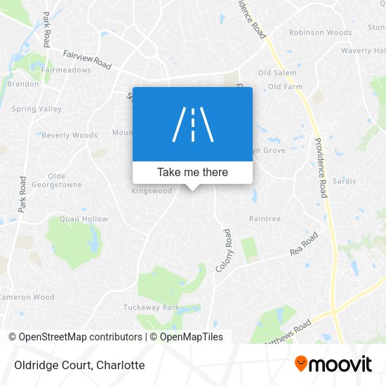 Mapa de Oldridge Court