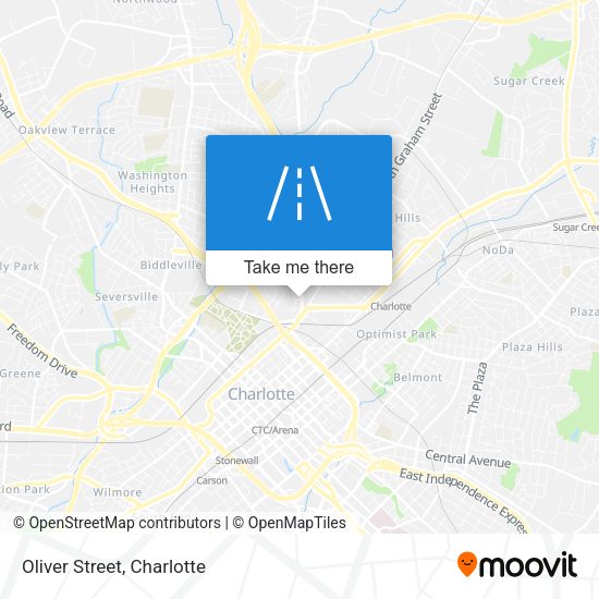 Mapa de Oliver Street
