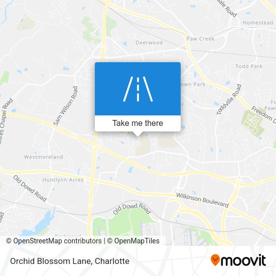 Orchid Blossom Lane map