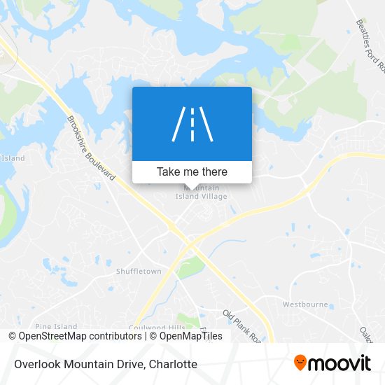 Mapa de Overlook Mountain Drive