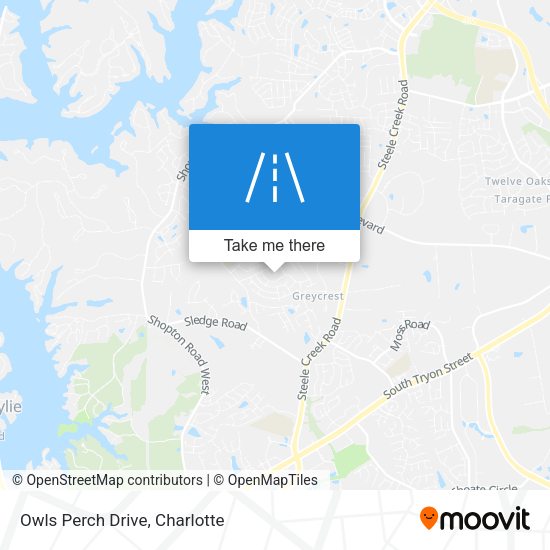 Owls Perch Drive map