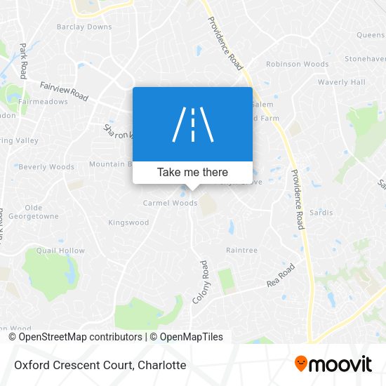 Oxford Crescent Court map