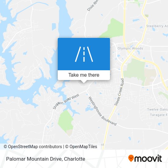 Palomar Mountain Drive map
