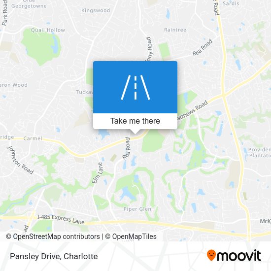 Pansley Drive map