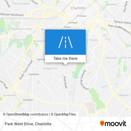 Mapa de Park West Drive