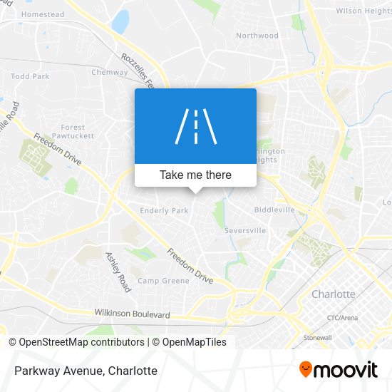 Parkway Avenue map