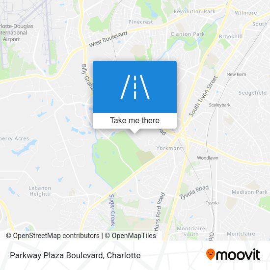 Parkway Plaza Boulevard map