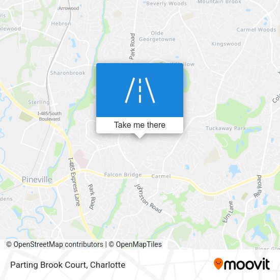 Parting Brook Court map