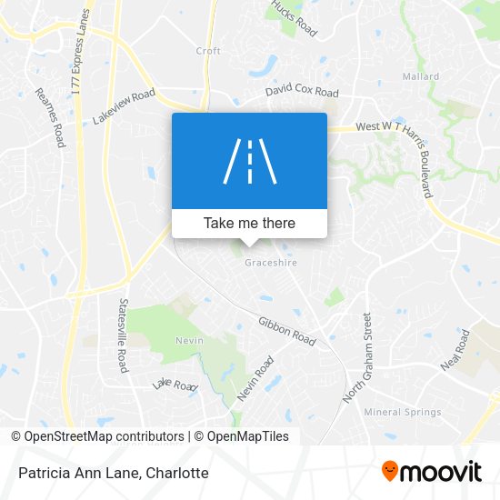Patricia Ann Lane map