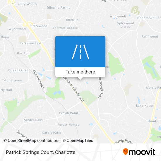 Patrick Springs Court map