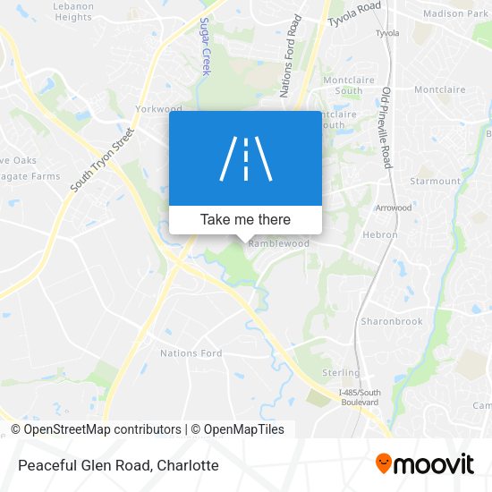 Peaceful Glen Road map