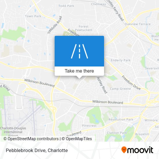 Pebblebrook Drive map