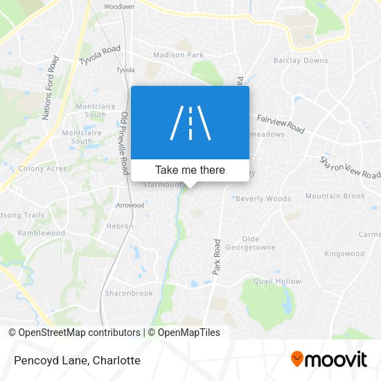 Mapa de Pencoyd Lane