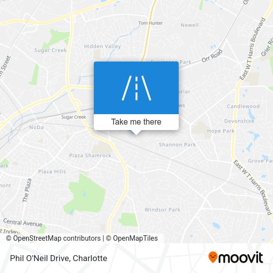 Phil O'Neil Drive map