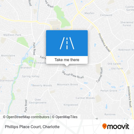 Mapa de Phillips Place Court