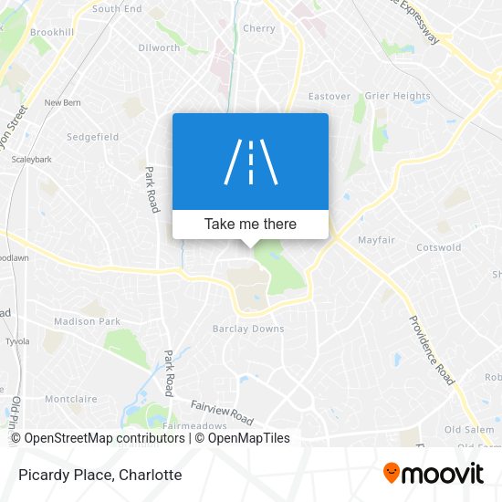 Picardy Place map