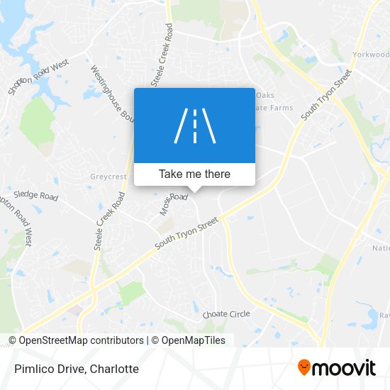 Mapa de Pimlico Drive