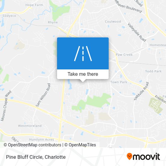 Pine Bluff Circle map