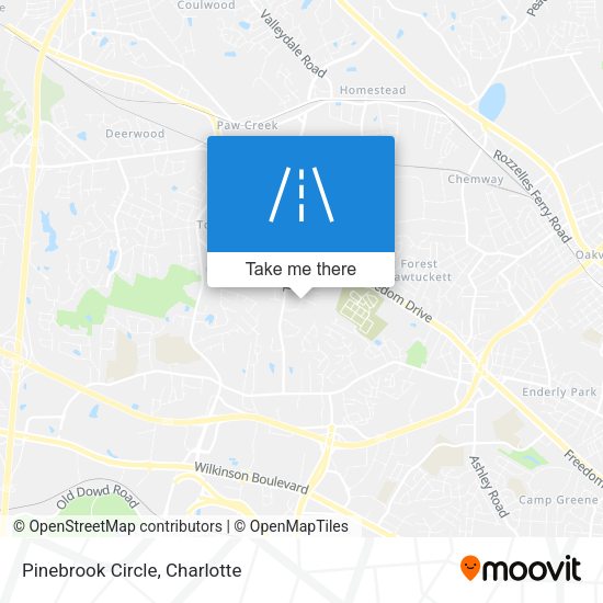 Mapa de Pinebrook Circle