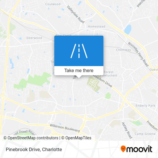 Mapa de Pinebrook Drive