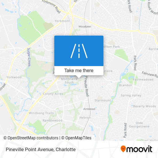 Pineville Point Avenue map