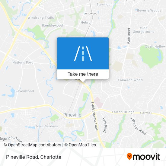 Mapa de Pineville Road