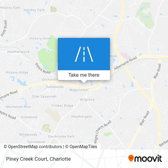 Piney Creek Court map
