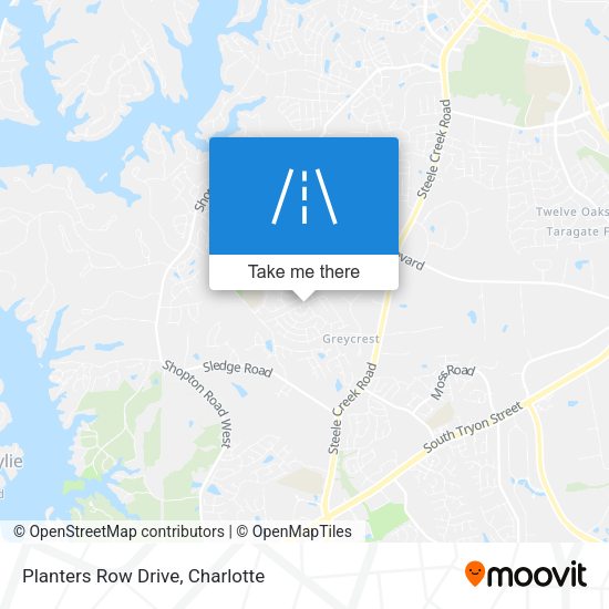 Planters Row Drive map
