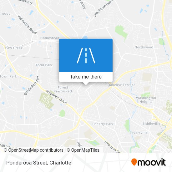 Mapa de Ponderosa Street