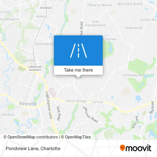 Pondview Lane map