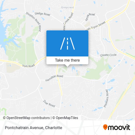 Pontchatrain Avenue map
