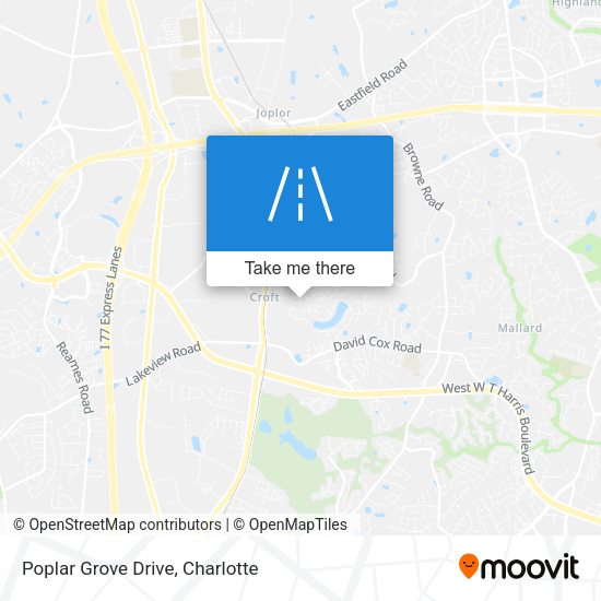 Poplar Grove Drive map