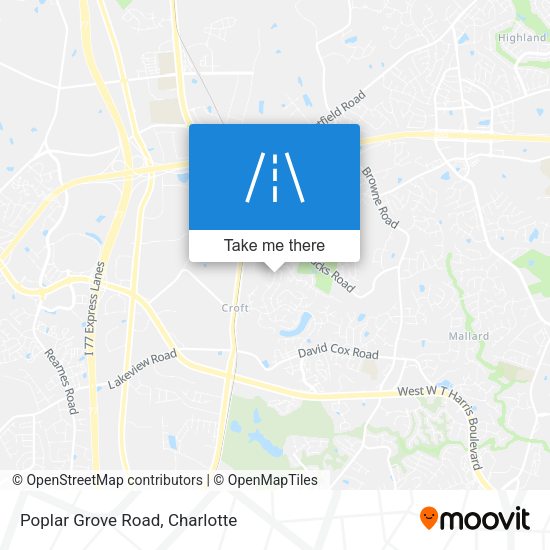 Mapa de Poplar Grove Road