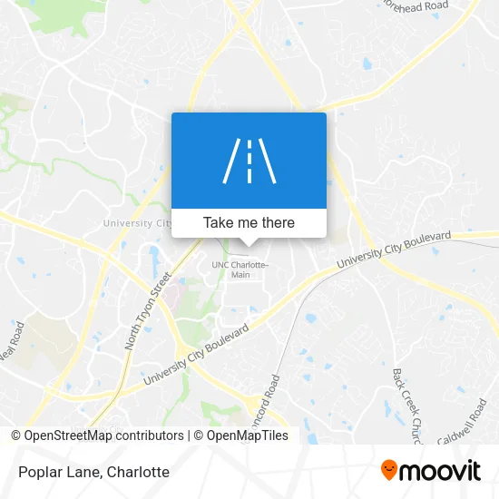 Poplar Lane map
