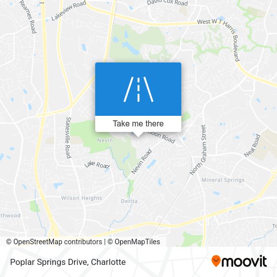 Poplar Springs Drive map