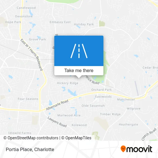 Portia Place map