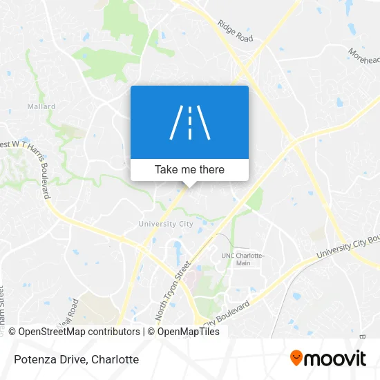Potenza Drive map