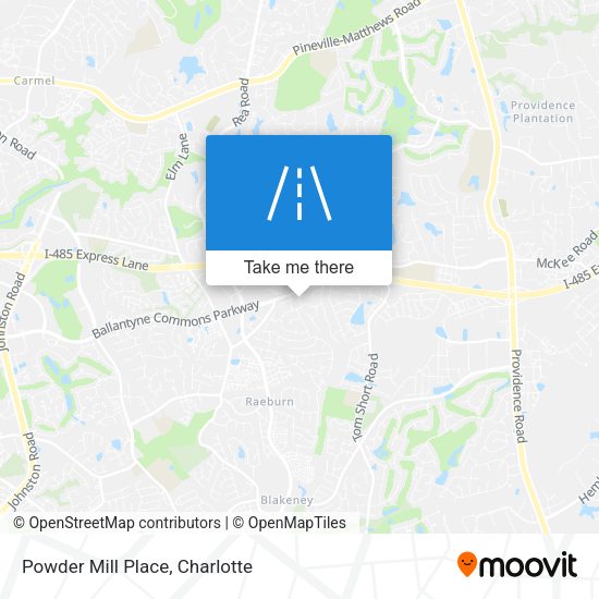 Powder Mill Place map