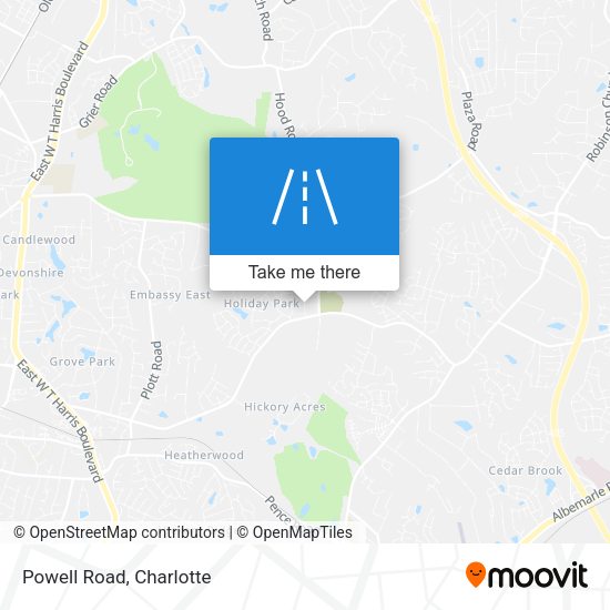 Mapa de Powell Road